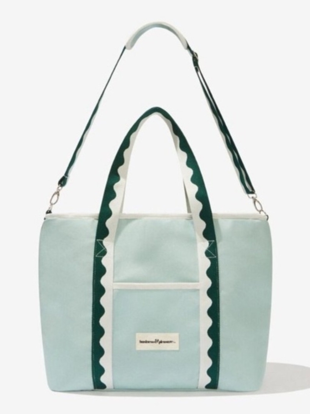 NWT Business & Pleasure The Holiday Cooler Tote Bag - Rivie Green
